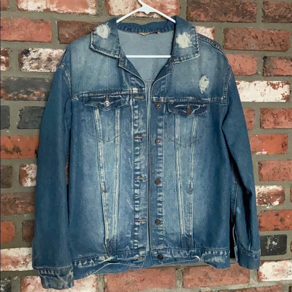 Oversized denim jacket